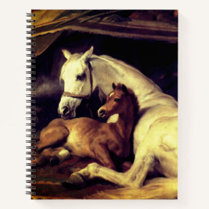 Landseer Pferde Notizblock