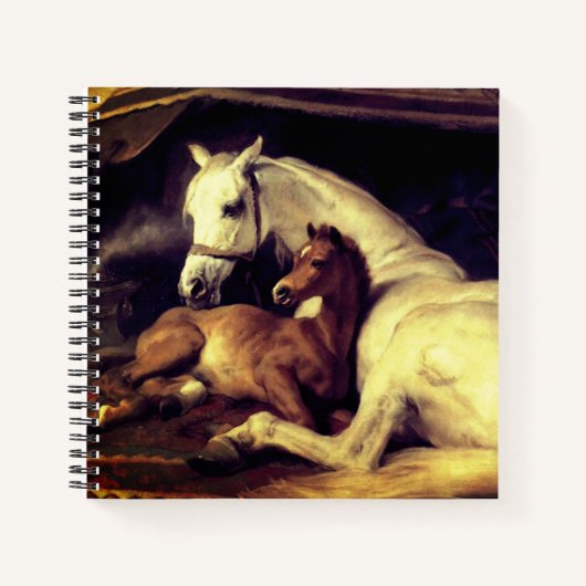 Landseer Pferde Notizblock (Vorderseite)