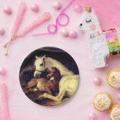 Landseer Pferde Pappteller (Party)