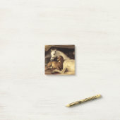 Landseer Pferde Post-it Klebezettel (Auf Schreibtisch)