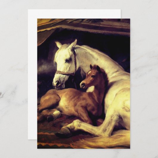 Landseer Pferde Save The Date (Vorne/Hinten)