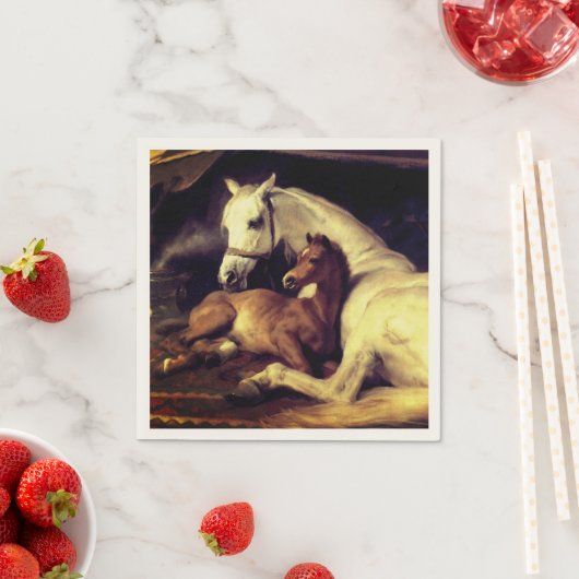 Landseer Pferde Serviette (Beispiel)