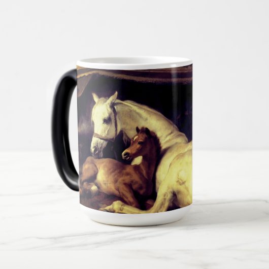 Landseer Pferde Verwandlungstasse (Vorderseite Links)