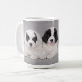 Landseer Welpe Kaffeetasse (Vorderseite Links)