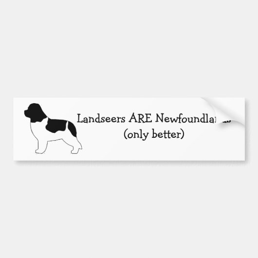 Landseers SIND Newfoundlands. Autoaufkleber (Vorne)