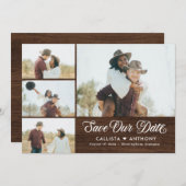 Landseitige rustikale Hochzeit Speichern Sie die D Dankeskarte (Vorne/Hinten)