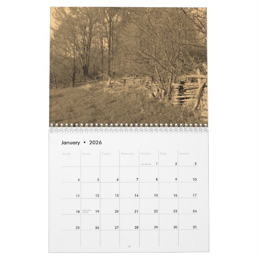Landsepia-Kalender Kalender (Jan 2026)