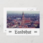 Landshut Postkarte (Vorne/Hinten)