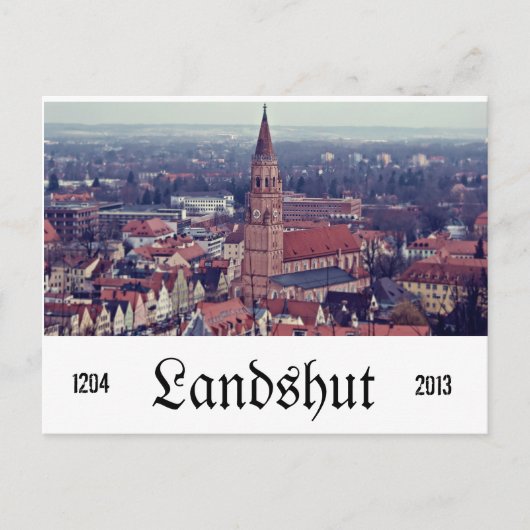 Landshut Postkarte (Vorderseite)