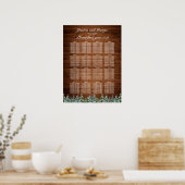 Landsitzkarte 16 Tische für den Schneewald Poster (Küche)