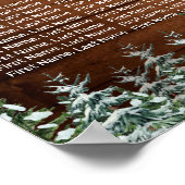 Landsitzkarte 20 Tische für den Schneewald Poster (Ecke)