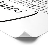 Landslide Weiße Schrift Song Lyrik Wand Printing Poster (Ecke)