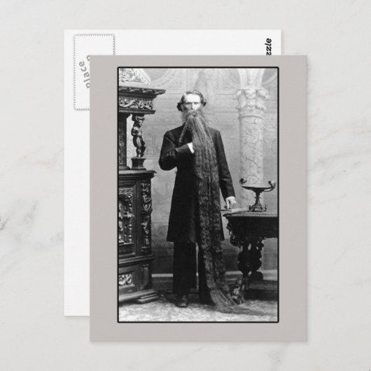 Landsmann mit Langbart Postkarte (Vorne/Hinten)