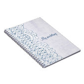 Landspitze auf Leinwand mein Hochzeitsbuch Notizblock (Rechte Seite)