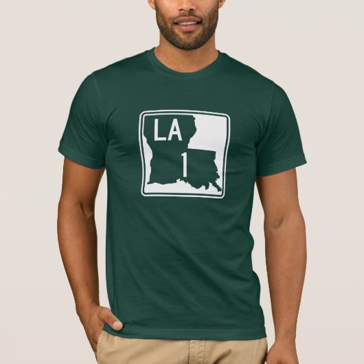 Landstraße 1, Louisiana, USA T-Shirt (Vorderseite)
