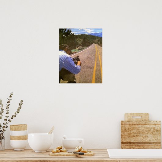 Landstraße abfüllen poster (Küche)