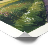 Landstraße bei Sunset - Rustikale Landschaft Farmh Poster (Ecke)