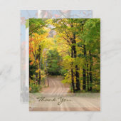 Landstraße Dankeschön Karte (Vorne/Hinten)