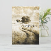 Landstraße des ländlichen Westerns Einladung (Stehend Vorderseite)