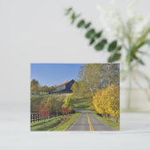 Landstraße durch die Region Bluegrass in Kentucky Postkarte (Stehend Vorderseite)
