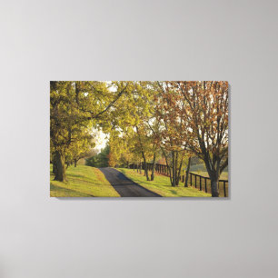Landstraße durch die Region Bluegrass Kentucky 2 Leinwanddruck