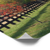 Landstraße durch die Region Bluegrass Kentucky Poster (Ecke)