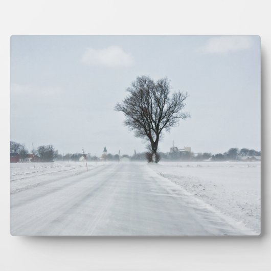 Landstraße Fotoplatte (Vorderseite)