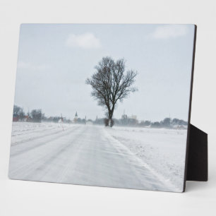 Landstraße Fotoplatte