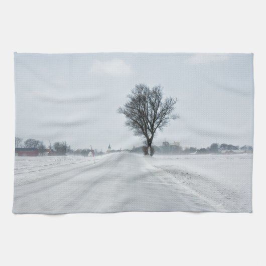 Landstraße Geschirrtuch (Horizontal)