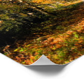 Landstrasse Herbstfarben New Hampshire Poster (Ecke)