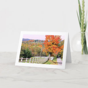 "LANDSTRASSE IM HERBST" KARTE