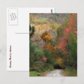 Landstraße im Herbst Postkarte (Vorne/Hinten)