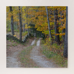 Landstraße im Herbst Puzzle