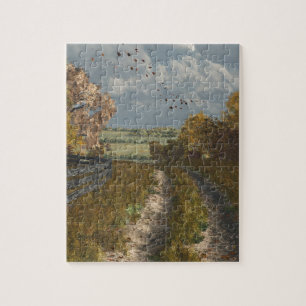 Landstraße im Herbst Puzzle
