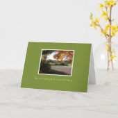 Landstraße im Herbst Sympathiekarte Karte (Gelbe Blume)