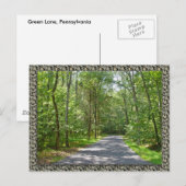 Landstraße im Sommer Postkarte (Vorne/Hinten)