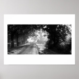 Landstraße in Cheshire Poster