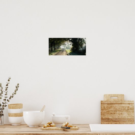 Landstraße in Cheshire Poster (Küche)