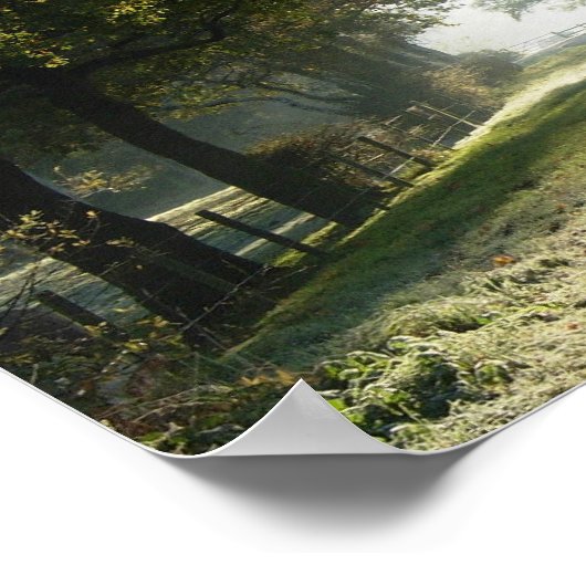 Landstraße in Cheshire Poster (Ecke)