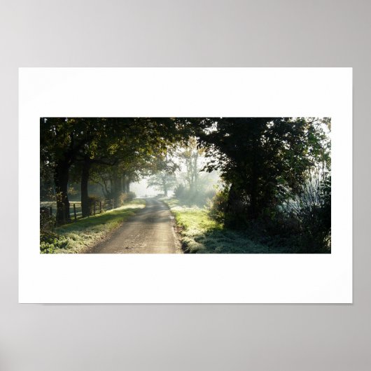 Landstraße in Cheshire Poster (Vorne)