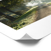 Landstraße in Cheshire Poster (Ecke)