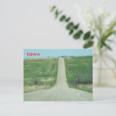 Landstraße Iowa Postkarte (Stehend Vorderseite)