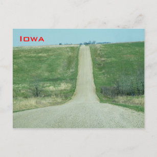 Landstraße Iowa Postkarte
