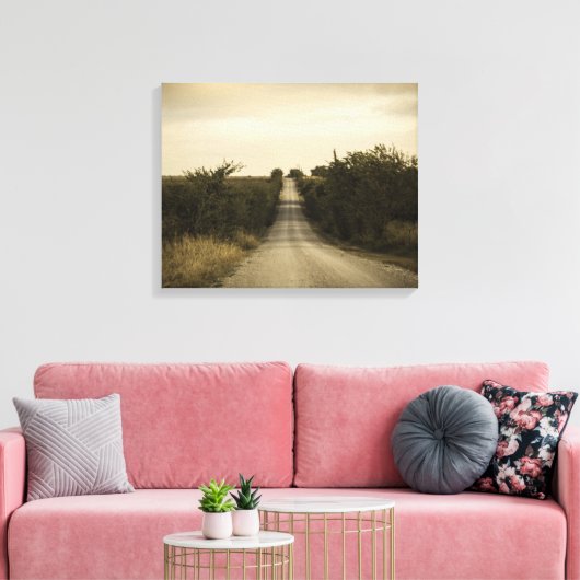 Landstraße Leinwanddruck (Insitu (Wohnzimmer))