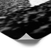 Landstraße mit Baumstruktur Poster (Ecke)