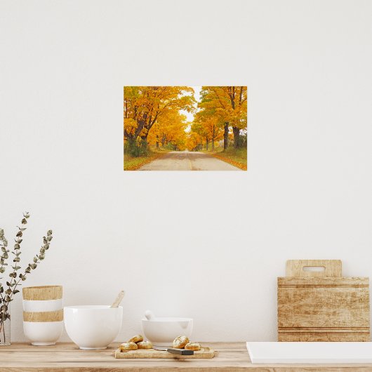 "LANDSTRASSE MIT MARIGOLD-FARBEN" POSTER (Küche)