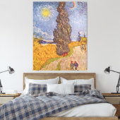 Landstraße mit Zypresse Vincent van Gogh Leinwanddruck (Insitu (Schlafzimmer))
