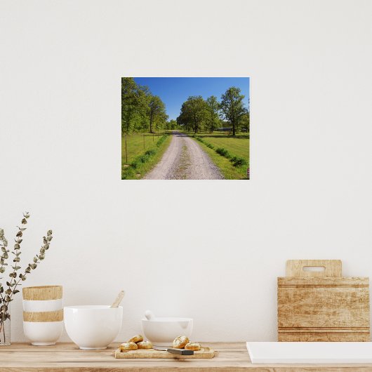 Landstraße Poster (Küche)