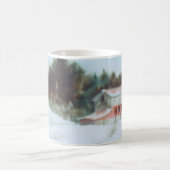 Landstrasse Tasse ländlicher großer roter Scheunen (Mittel)