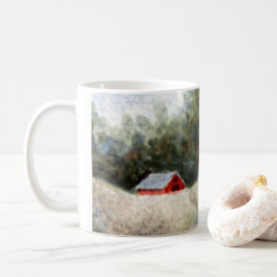 Landstrasse Tasse ländlicher kleiner Stall auf dem